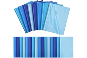 Qilery 500 Sheets Blue Tissue Paper Bulk for Gift Bags 15 x 20 Inch Acid Free Packaging and Wrapping Paper Sheets for Winter Decoration DIY Crafts, Bouquet, Pastry, Wedding Birthday Party, Packing