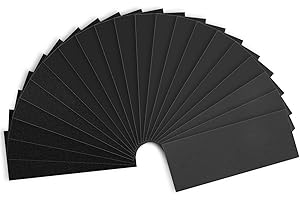 SHINEBOC Sandpaper Assortment 120/220/400/600/800/1000/2000 Grit, 21 Sheets, 9 x 3.6 Inch Wet Dry Sand Paper, Hand Sanding Sheets for Wood Metal Automotive Sanding and Polishing