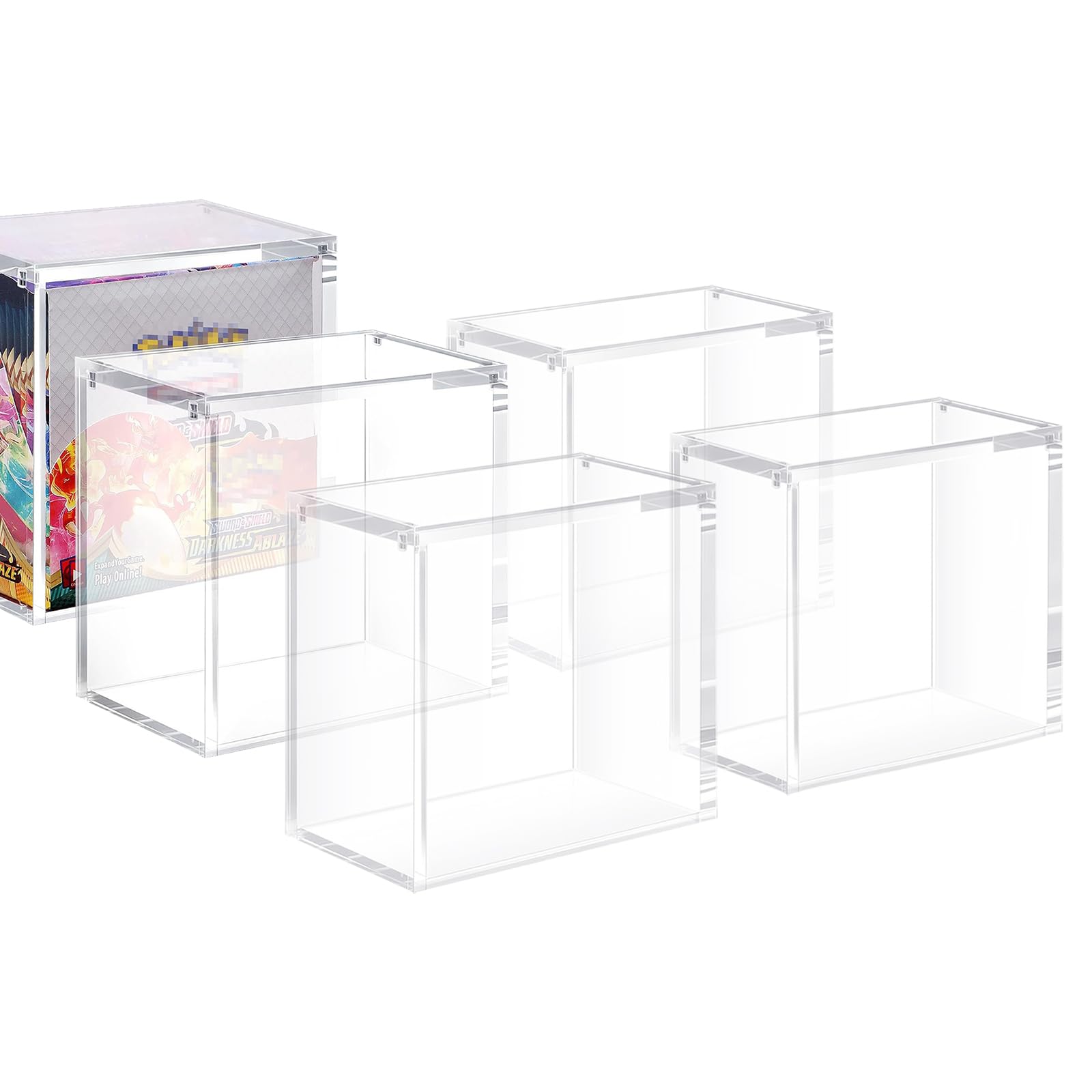 BigKing Premium Transparent Acrylic Display Case for Booster Boxes – Dustproof, Crystal, and Stackable-Clear Protective Storage Box for Collectors — image 1