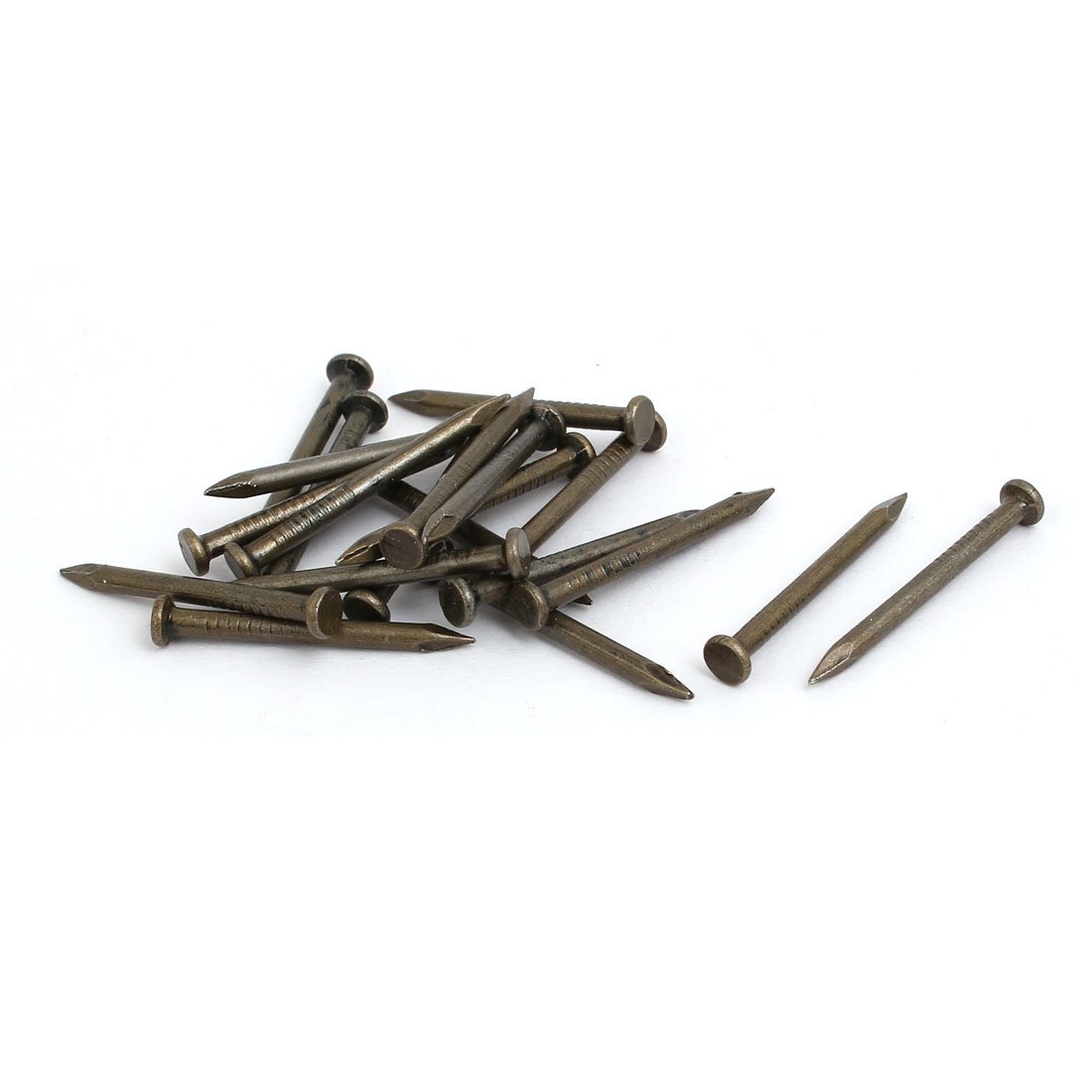 Aexit 2mm x 25mm Fiber Concrete Cement Wall Point Tip Nails Bronze Tone 20pcs (701aa1a9c3e422d4f1c5b05a5a8710cb)