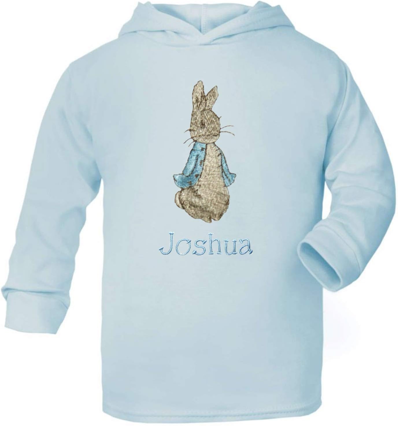 Sew Sew SpecialBoy's Little Rabbit Personalised Light Weight Pull on Cotton Hoodie.