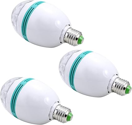 Amazon Hamilo ミラーボール Led電球 照明 ステージ カラオケ レインボー E27 口金 3個セットa Hamilo Led電球 通販