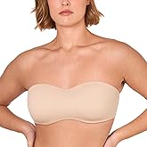 DELIMIRA Women's Strapless Bra Minimizer Seamless Underwire Unlined Bandeau for Big Bust