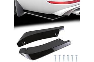 Wuyaoyao 2PCS Car Rear Bumper Diffuser Spoilers, Anti-Collision Front Bumper Lip Protector, Rear Bumper Guard Diffuser Splitter, Bumper Side Skirt Lip Body Kit, Exterior Car Decoration
