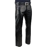 Milwaukee Leather | Classic Fit 5 Pocket Leather Pants for Men - Premium Leather Motorcycle Riding Pants - LKM5790