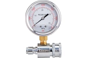 Raincovo Pressure Washer Gauge, 6000 PSI, 3/8 Inch Quick Connect, Pressure Gauge for Power Washer