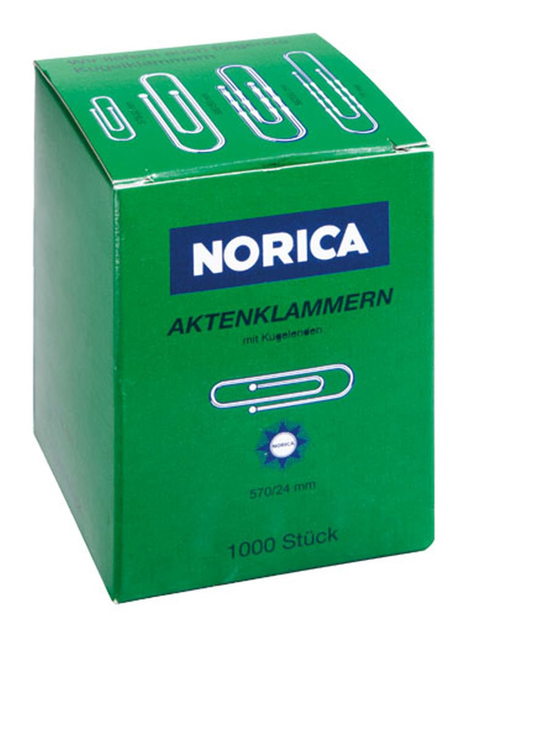 ALCO-Albert 2210 - Briefklemmen met kogeleinden, gegalvaniseerd, 24 mm, 1000 stuks