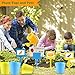 INNOCHEER Kids Gardening Tools, Kids Gardening Set with STEM Learning Guide, Kids Watering Can, Washable Apron, Gloves, Shovel, Rake, Fork and Garden Tote Bag-Children Gardening All in One Kit