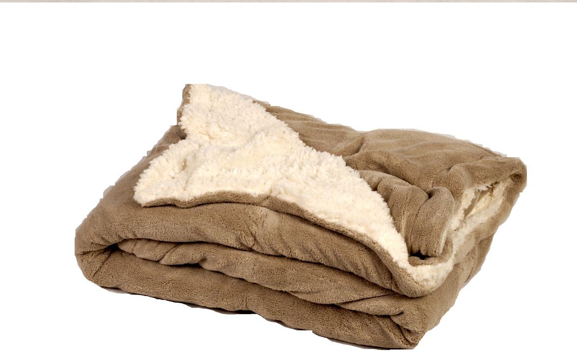 Comptoir du linge Microfibre Blanket Taupe, taupe, 220 x 240 cm, 2 Personnes