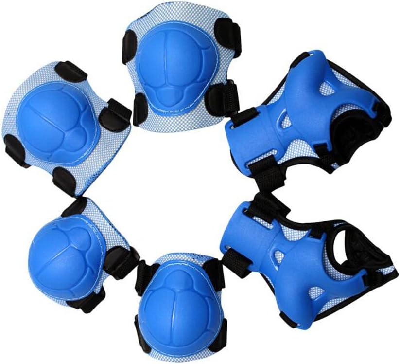 Protective Gear CJC Six Pieces/Set Child Skate Roller Skating Riding Bicycle Knee Pads Bracers
