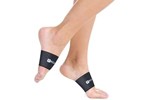 Arch Support Bands for Pain Relief Provide Gentle Compression and Comfort while Standing and Walking (Pair) - For Men, Women 