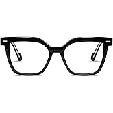 FancyFlower Square Reading Glasses for Women - Midnight Muse - Oversized Readers with Lightweight Frame