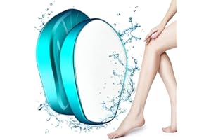 MORIX Crystal Hair Eraser for Women and Men, Reusable Crystal Hair Remover Painless Exfoliation Hair Removal Tool for Back Arms Legs (New Blue)