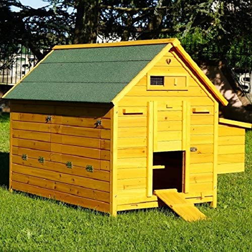 Hühnerstall Hühnerhaus aus Holz XXXL | Bitumendach