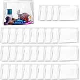 GAWBYET 50 PCS Mini Clear Makeup Bag,Small Clear Zipper Pouch Travel Bag for Toiletries Plastic Cosmetic Organizer Waterproof