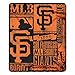 MLB San Francisco Giants Strength Fleece Throw Blanket 50-inch by 60-inch, Orange