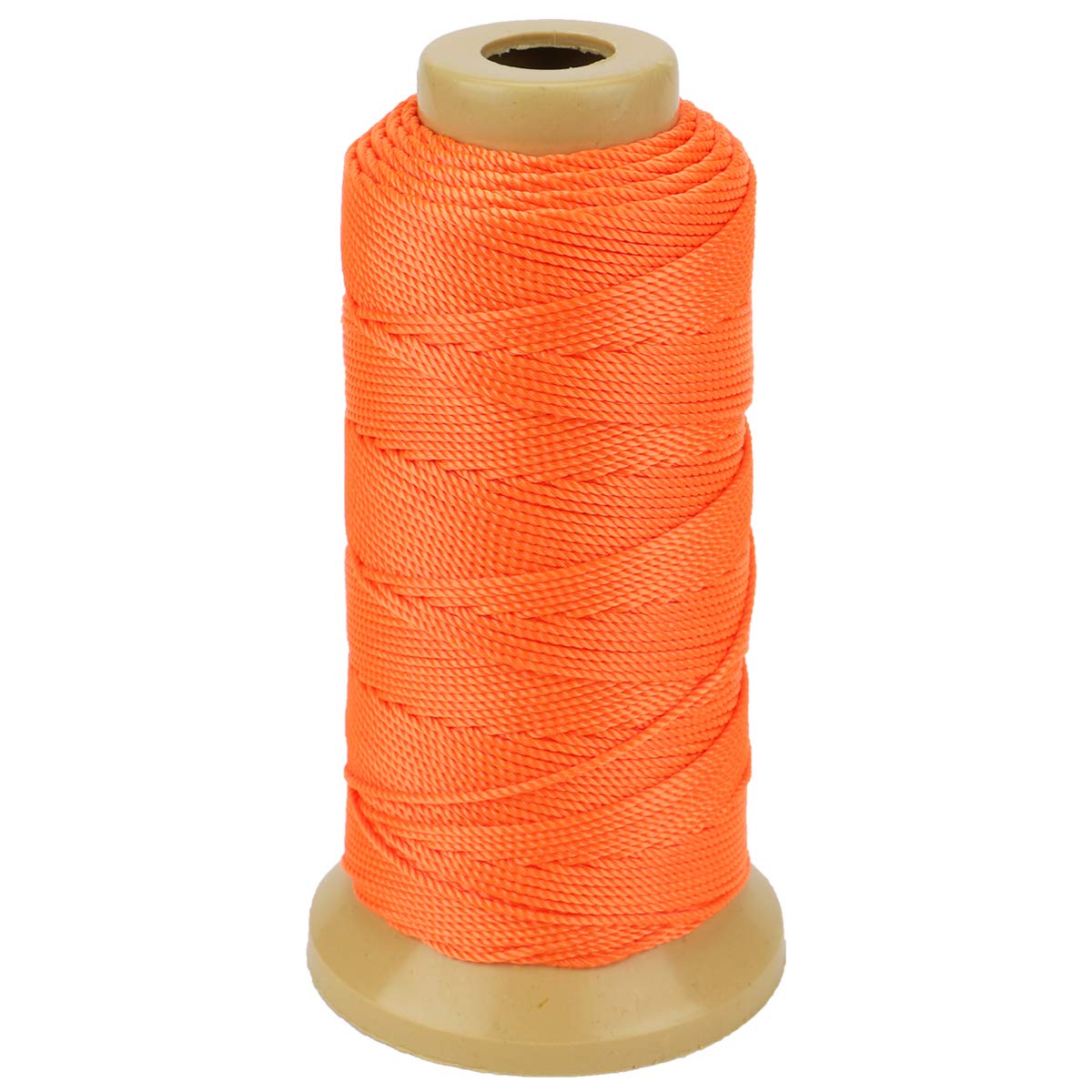 McFanBe 328 Feet Twisted Nylon Twine String Cord for Gardening Marking DIY Projects Crafting Masonry (1.5mm-328 feet, Orange)