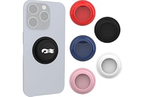 GUDCOAKS [5 Pack] Princess Cruise Medallion Holders for iPhone, Android, and All Devices - Stickers Cell Phone Holder Accessories for Carnival Ocean Medallion (Black/White/Blue/Red/Pink)