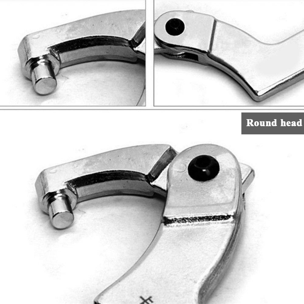 GOZAR Chrome Vanadium Adjustable Hook Wrench C Spanner Tool 19-51mm 32-76mm 51-120mm - Round head 2, Tête Ronde 2 - Image 4
