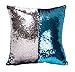 Idea Up Reversible Sequins Mermaid Pillow Cases 4040cm with magic mermaid sequin (blue and silver)