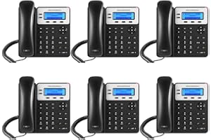 Grandstream GXP1620, 2 SIP acct., SMB IP Phone 3-way, Multi-language Bundle of 6