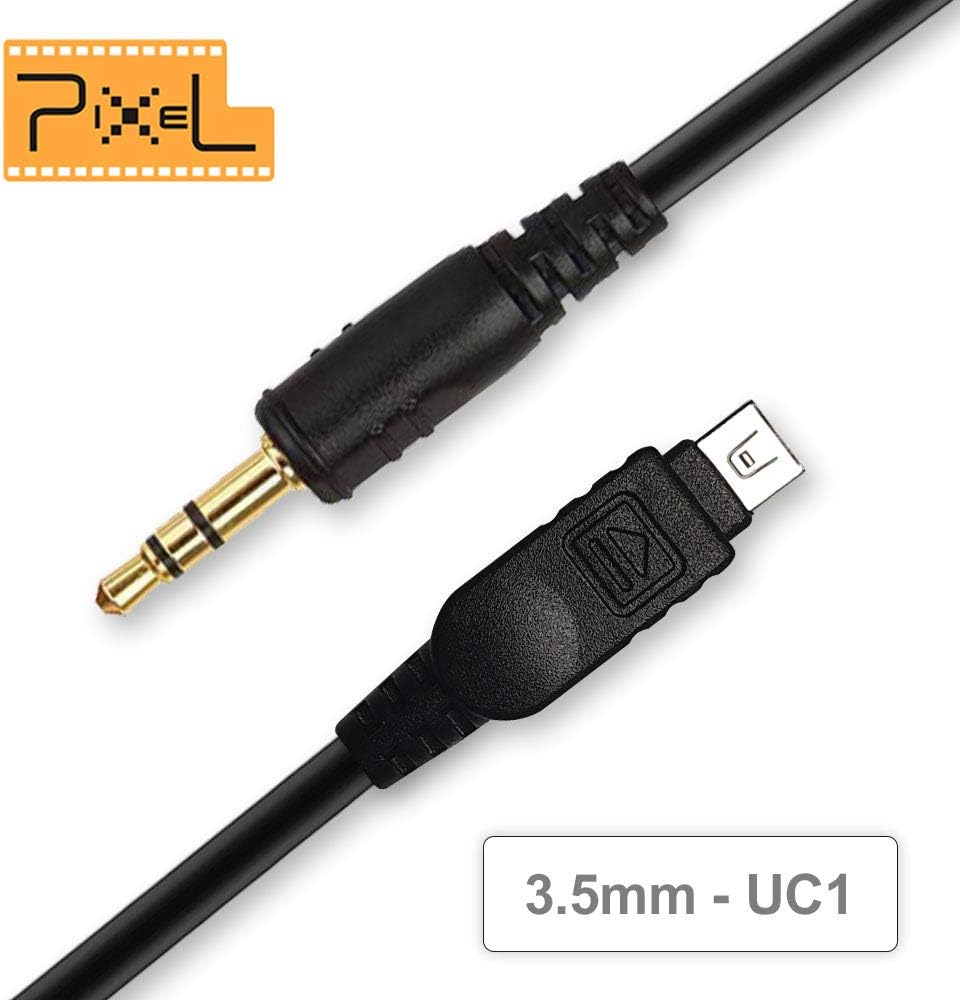 Pixel TW-283 Series Shutter Remote Control Cable 3.5mm Off Camera Shutter Connecting Cord 3.5mm-UC1 Camera Connecting Plug for Olympus Cameras