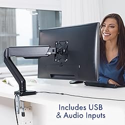 Stellar Mounts Spring LCD Monitor Arm with USB and