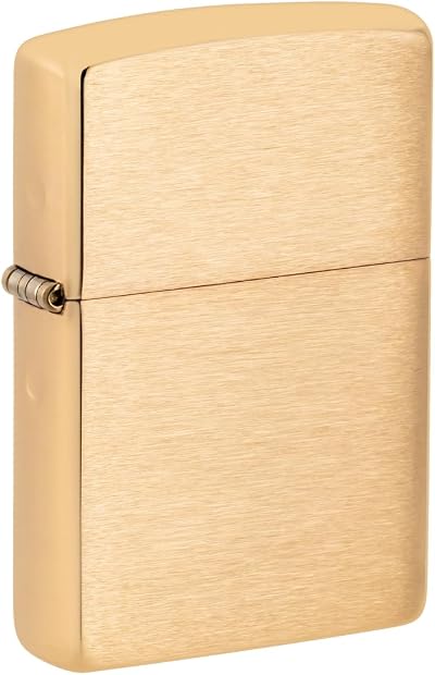 Zippo Windproof Lighter Brushed Brass Base Model Refillable Made in USA