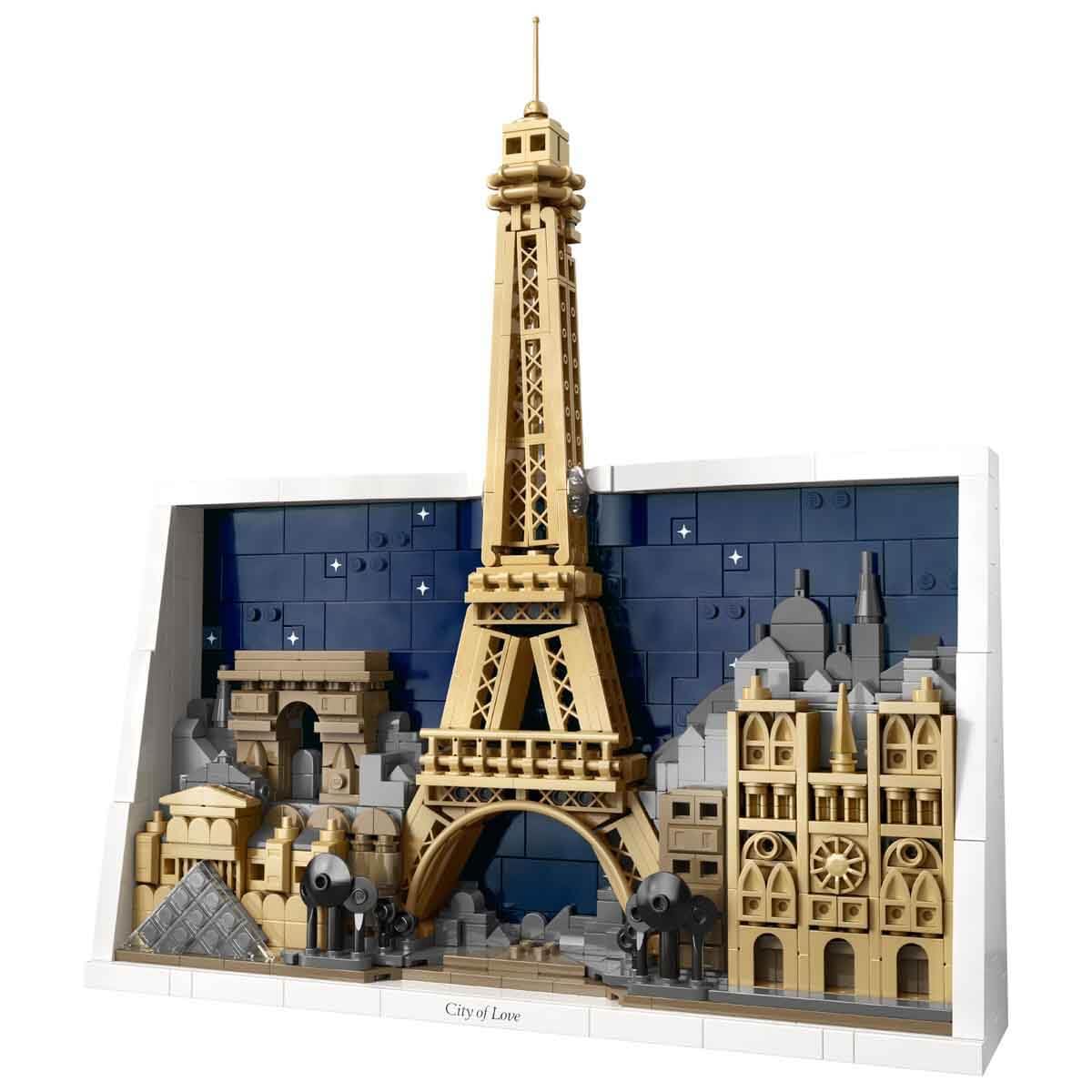 LEGO Architecture Paris – Stadt der Liebe 3D Puzzle - Wanddeko als Bastelset zum Bauen - DIY Set Erwachsene mit Pariser Wahrzeichen wie Miniatur Eiffelturm - Geschenk für Männer und Frauen - 21064 4