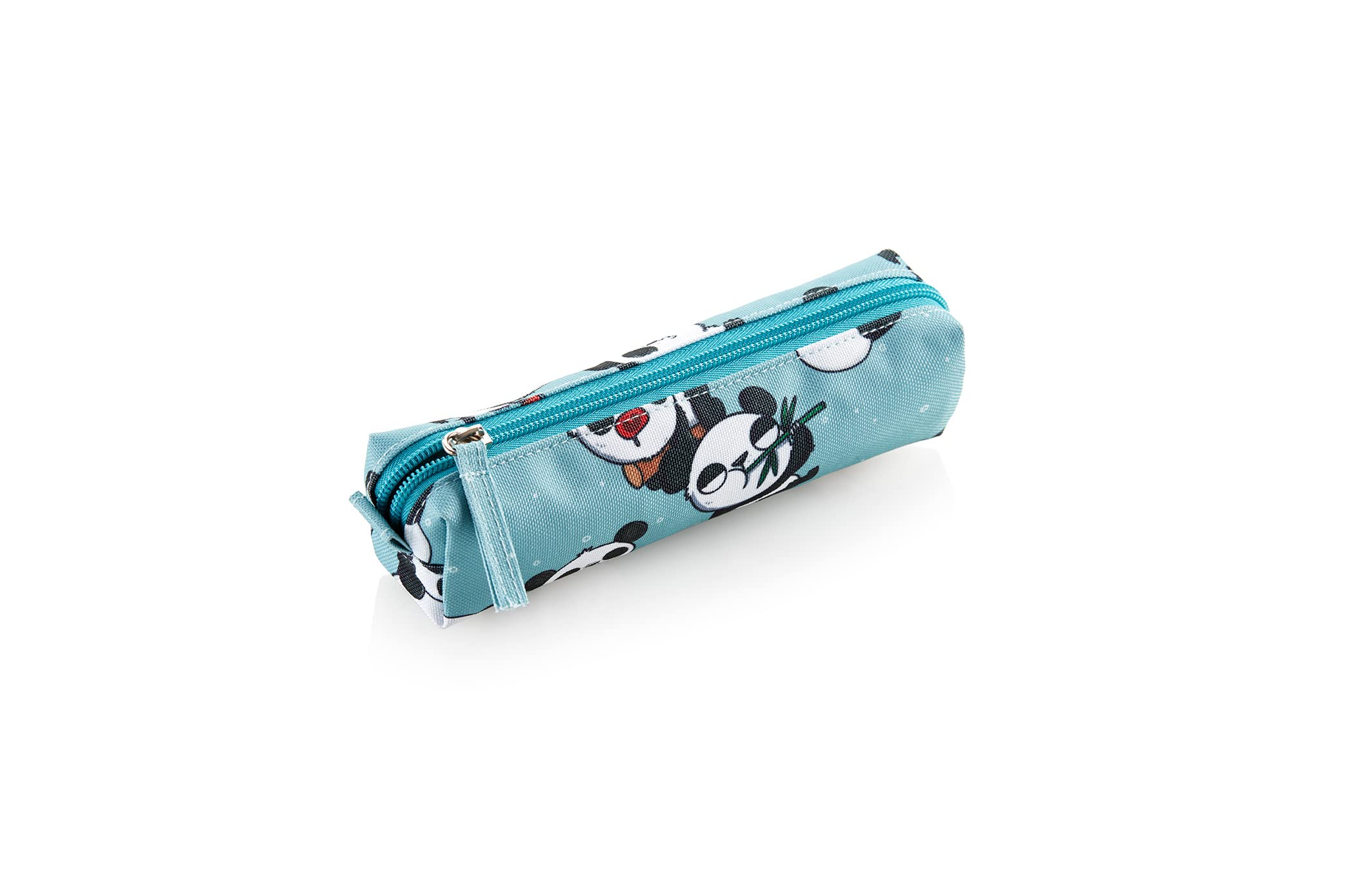 Miquelrius - Mini Pencil Case, Size 190 x 50 x 50 mm, Zip Closure, No Soy Panda Collection, Light Blue, Pequeño, Mini Pencil Case, Size 190 x 50 x 50 mm, No Soy Panda Collection