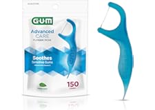 Sunstar 888JC GUM Advanced Care Flossers, Fresh Mint, Vitamin E & Fluoride, 150 Count (packaging may vary)