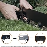 CORE EDGE Anthracite Lawn Edging 100mm Face Steel Garden Border Flexible view 4