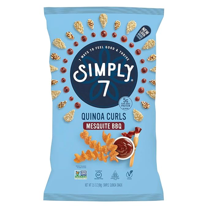 Amazon Com Simply 7 Quinoa Curls Mesquite Bbq 3 5 Ounce Pack