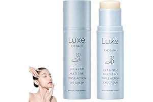 Luxe Korean Under Eye Balm,Lift & Firm Multi Balm Stick,Hydrating, Smoothing and Refreshing Eye Care Stick for Dark Circles, 