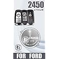 Key Fob Replacement Battery for Ford/Lincoln (2017-2024) F-150 250 350 450 550 Explorer Edge Fusion Bronco Escape Expedition Transit EcoSport Mustang Ranger Aviator Corsair Nautilus Navigator