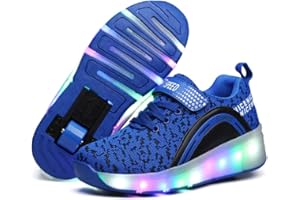 SDSPEED Kids Roller Skate Shoes with Single Wheel Shoes Sport Sneaker LED