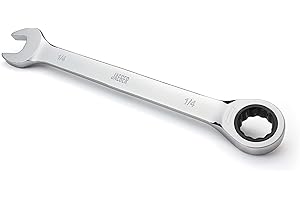 Jaeger 1/4 Inch Ratchet Wrench with 8° Ratcheting Precision and Hardened, Polished Steel for Projects with Tight Spaces