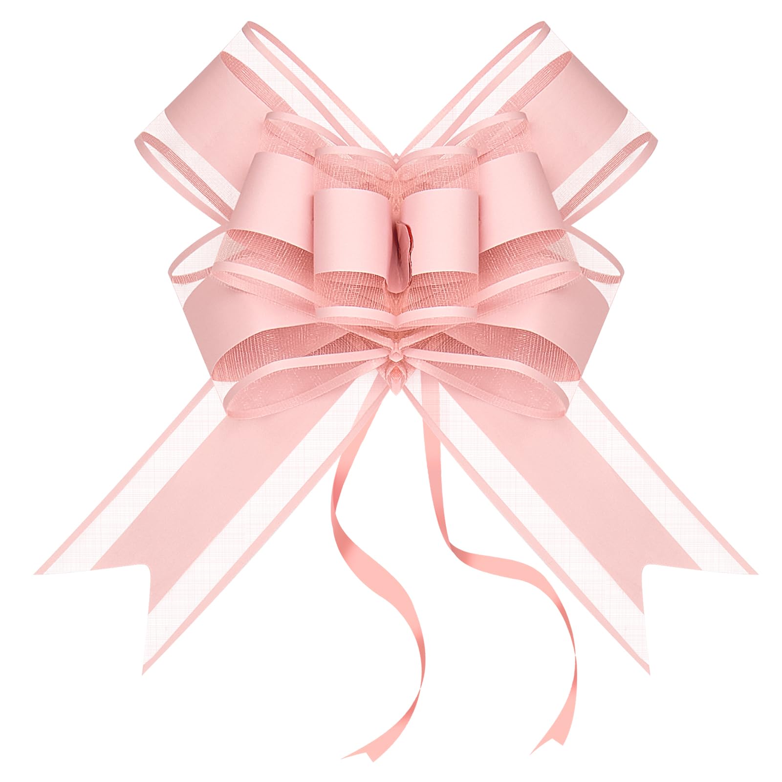 Photo 1 of Ohuimrt 6 PCS Large Pull Bows, Pink Bows for Gift Wrapping, 6 Inch Wedding Birthday Party Ribbon Bows for Gift Baskets, Wrapping Boxes, Flower Decoration