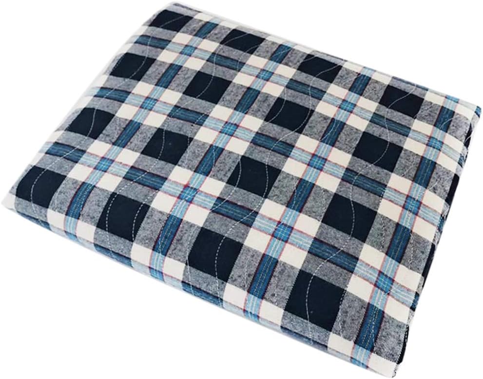 Prettyia Washable Pad Adults Kids Urinary Incontinence Reusable Bed Pee Underpads Blue M