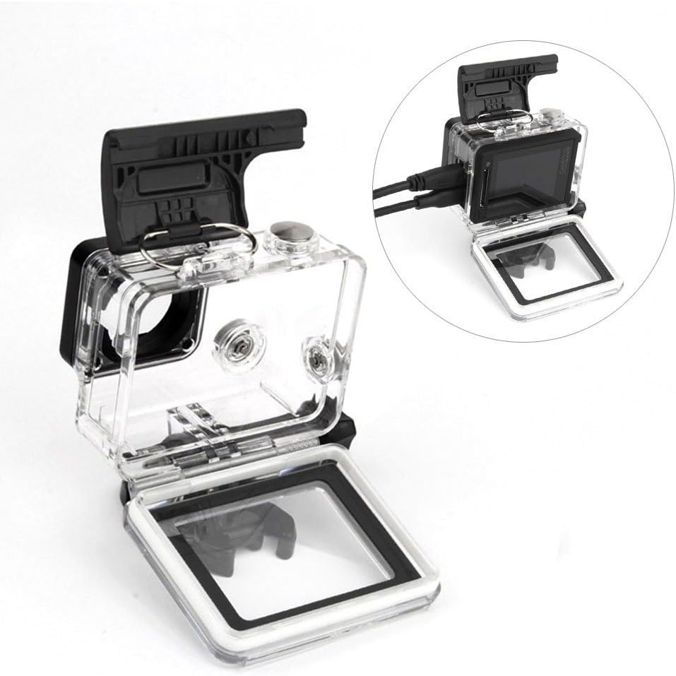 SOONSUN Skeleton Case for GoPro Hero 4, Hero 3+, Hero 3, Side Open Frame Housing with Touch Backdoor - Image 4
