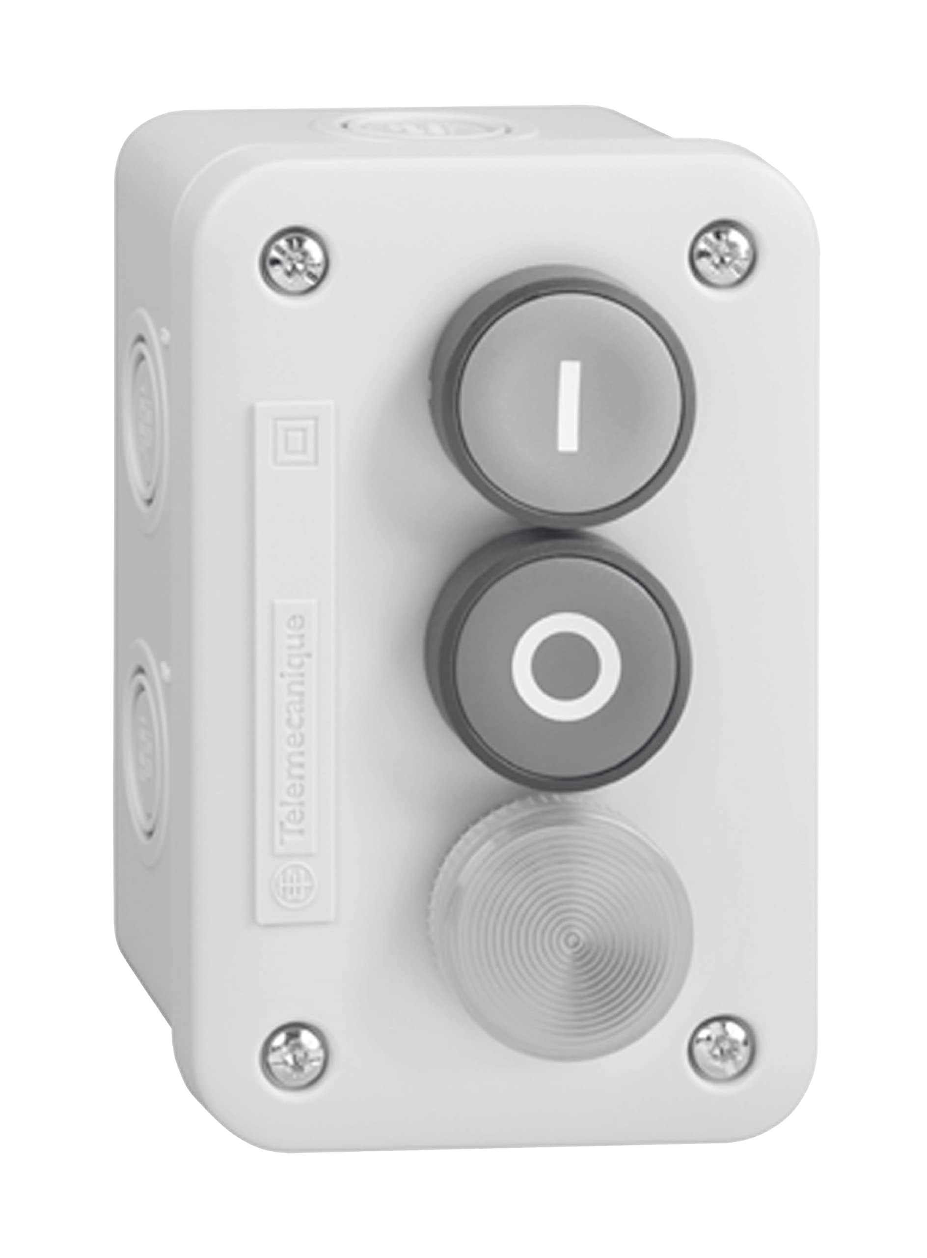 Schneider Electric control station with green pb 1 NO + red pb 1 NC + red pilot LED 230..240V