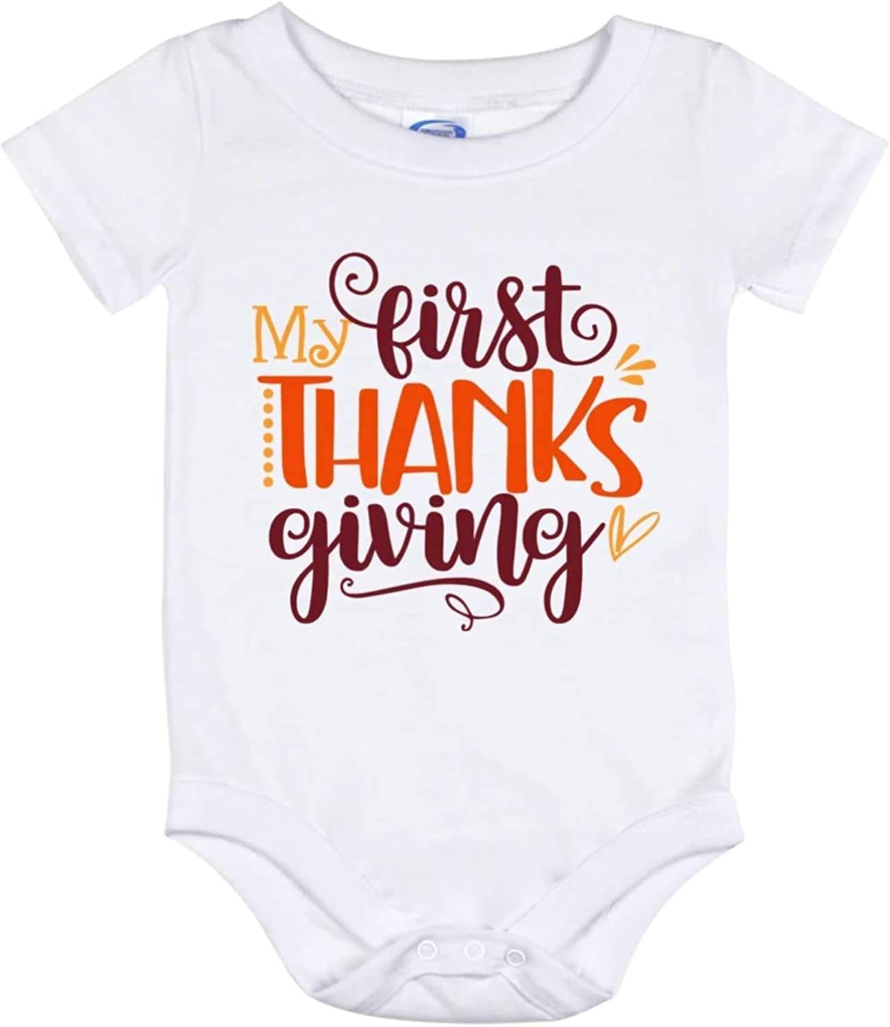 Toll2452 My First Thanksgiving Baby Bodysuit,Thanksgiving ...