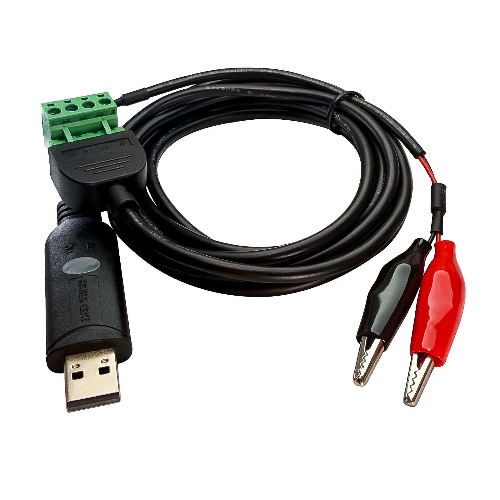 DSD TECH SH-U13 USB to RS485 adapter with Alligator Clips Compatible with Windows Linux and Mac OS