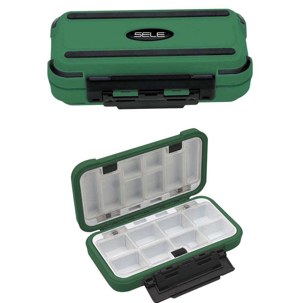 Sele Box Style 026 - Small Storage Box for Fishing, 13 x 9 x 4 cm