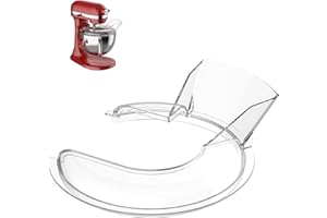 COFUN KSMBLPS Pouring Shield for Kitchenaid, Splash Guard for Kitchenaid 5.5-8 Quart Bowl-Lift Stand Mixer and Stainless Steel Mixer Bowl, For Kitchen Aid Accessories and Attachments