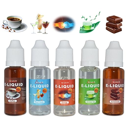 title=Salcar liquido, una confezione (5 flaconi da 20 ml) per sigarette