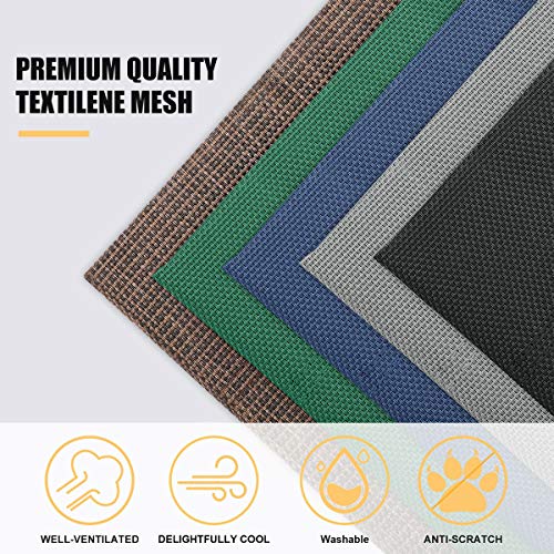 Veehoo Cooling Elevated Dog Bed with Curved Poles, Raised Pet Cot for