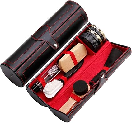 Amazon Idealeben 靴磨きセット シューケアセット 革靴 お手入れ 10点セット 収納ケース付き 携帯便利 旅行や出張に最適 キット