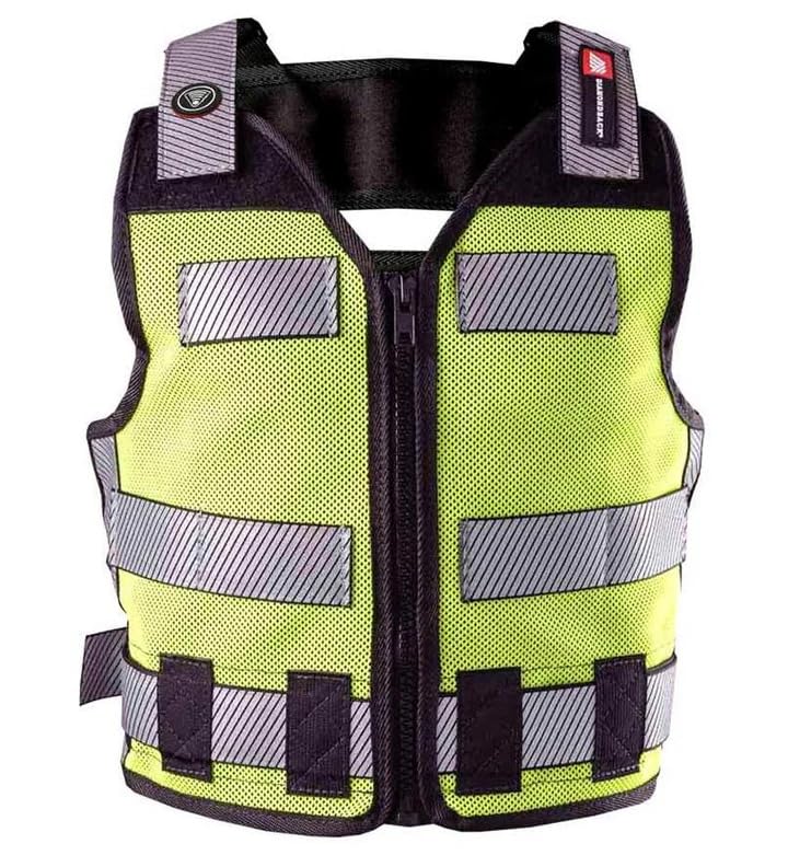 Photo 1 of Diamondback Hi-Viz 701 Yellow Tool Vest - Safety Tool Vest for Carpenters, Roofers & Electricians (X-Large)