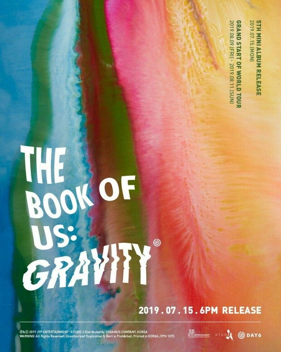 DAY6 THE BOOK OF US:GRAVITY Mini Album [SOUL] CD+1ea Photo Book+2p Photo Card+1p Post Card+1p Book Mark+1p PRE ORDER [FILM PHOTO CARD]+Store gift+TRACKING CODE
